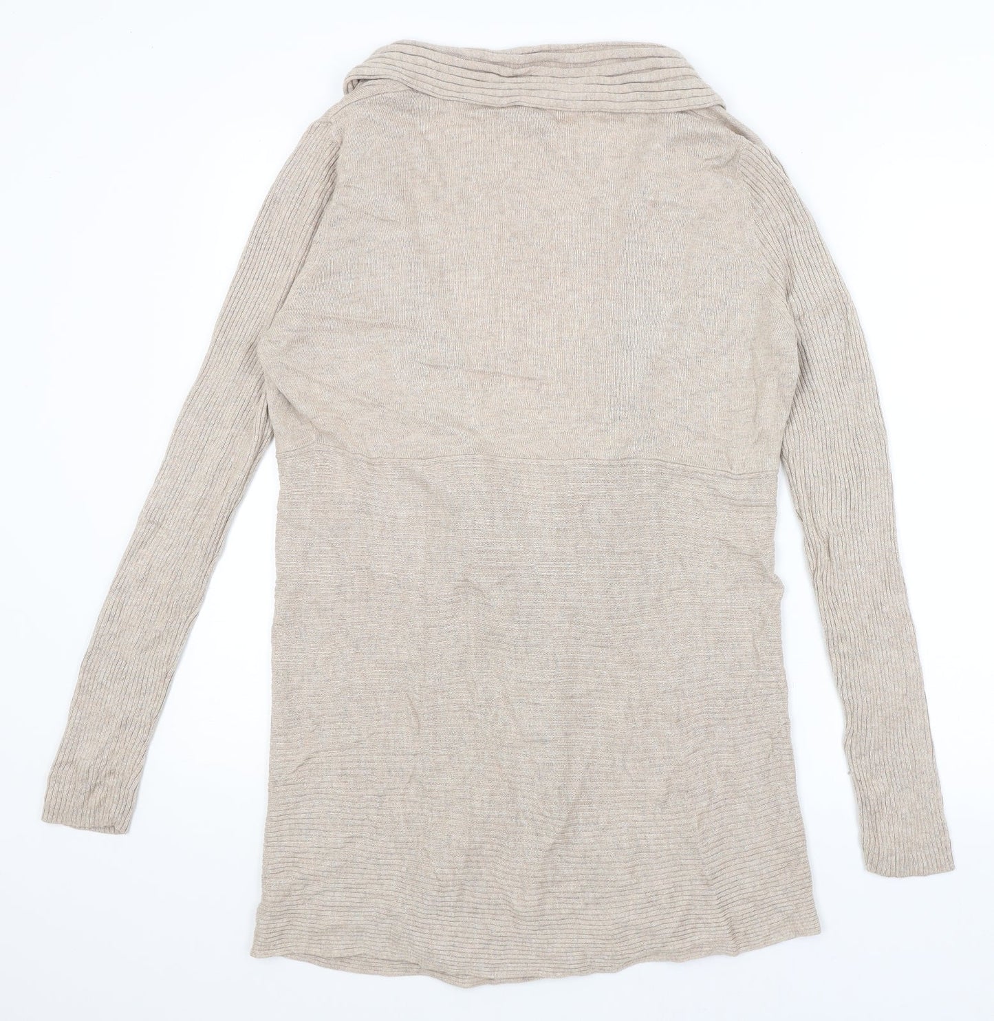Dunnes Womens Beige   Wrap Jumper Size M