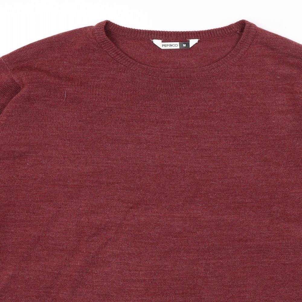 Pep & Co Mens Red   Pullover Jumper Size M
