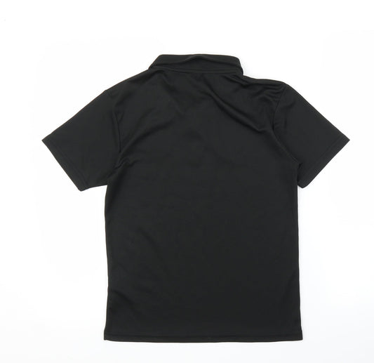 Just Cool Boys Black   Basic T-Shirt Size 10 Years  - Football