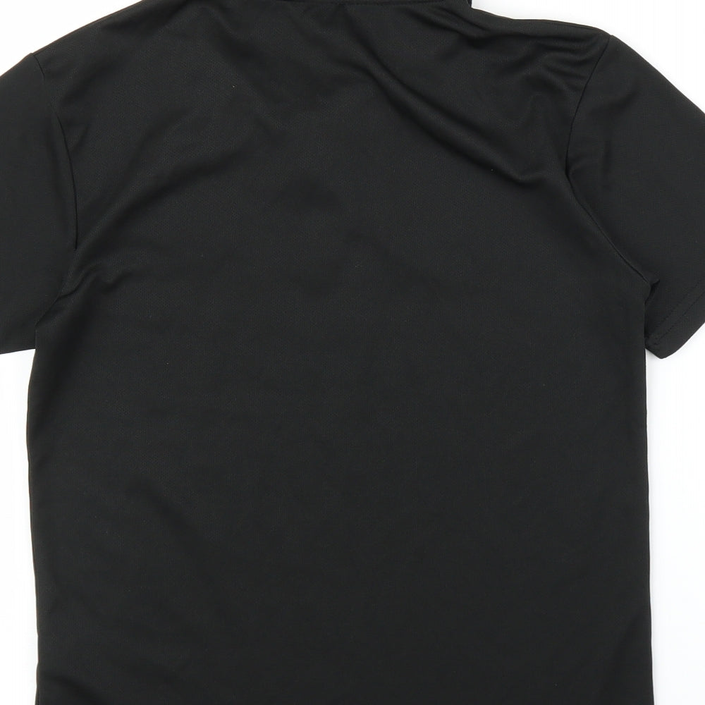Just Cool Boys Black   Basic T-Shirt Size 10 Years  - Football