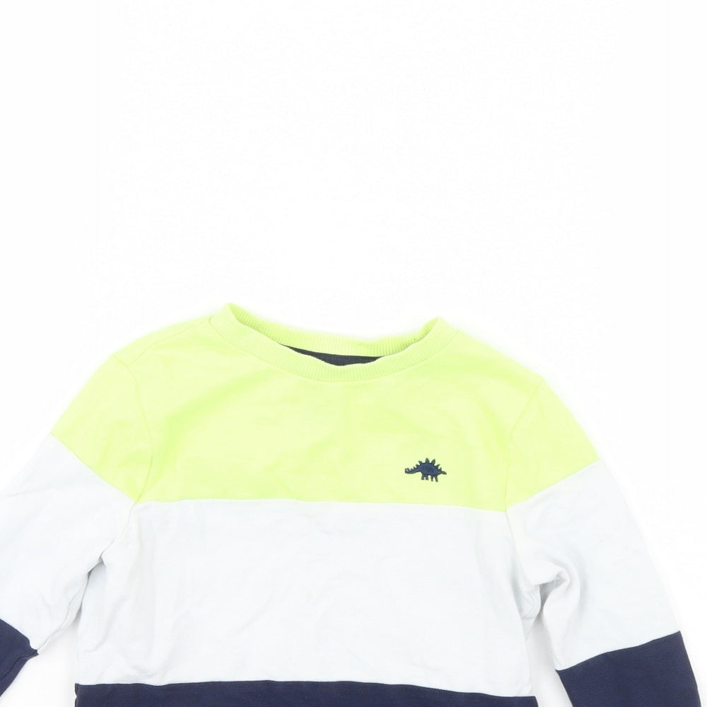 F&F Boys White   Pullover Sweatshirt Size 2 Years