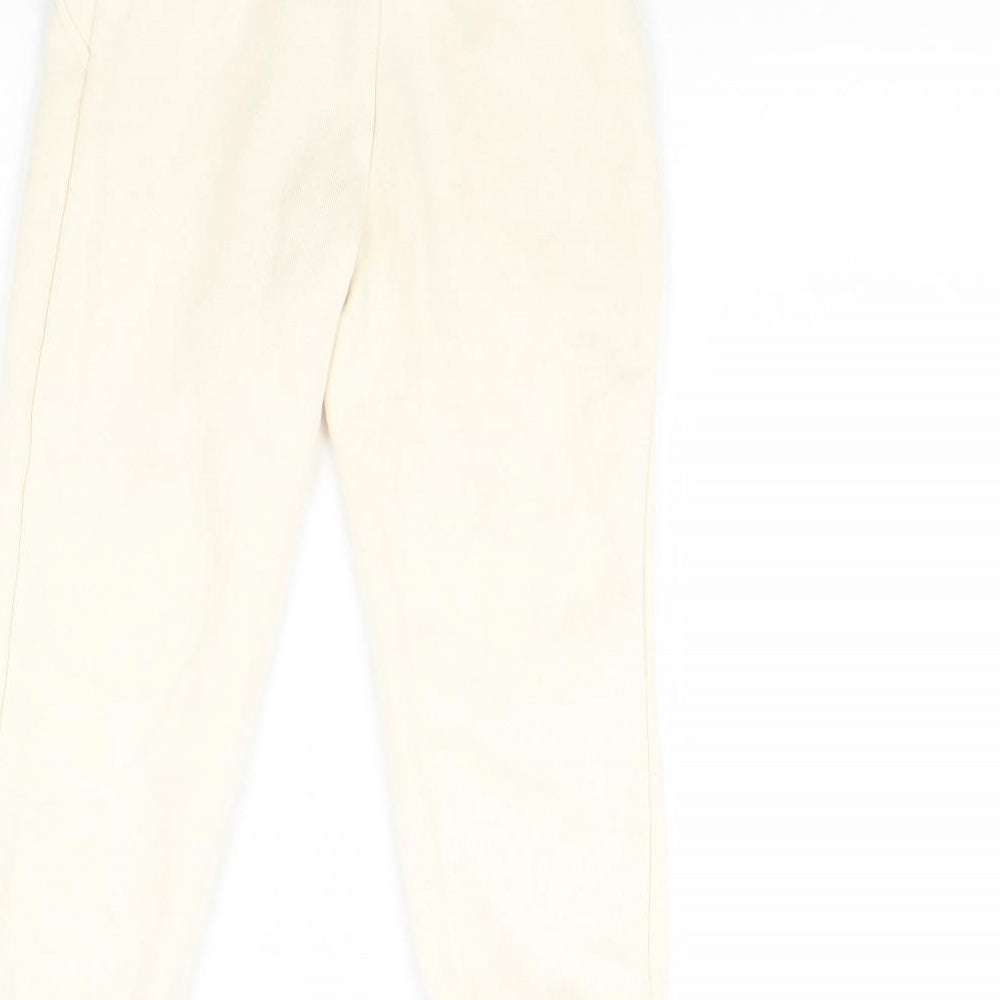 Primark Girls Ivory   Jogger Trousers Size 5 Years