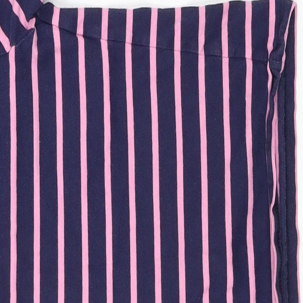 F&F Girls Blue Striped  Basic T-Shirt Size 5-6 Years