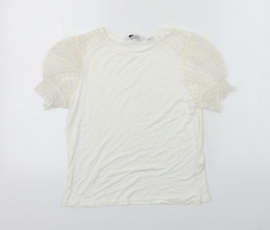 Dorothy Perkins  Womens White   Basic T-Shirt Size 8