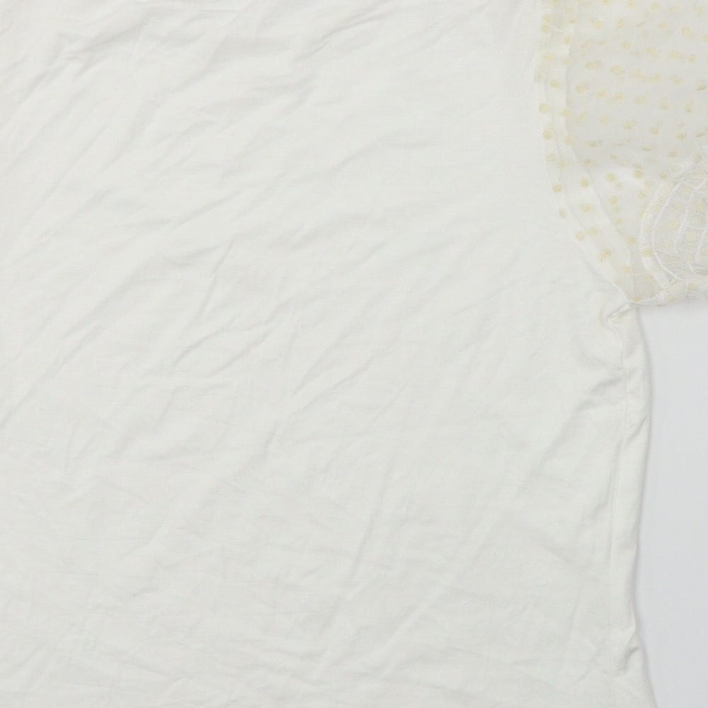 Dorothy Perkins  Womens White   Basic T-Shirt Size 8