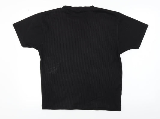 Bruno  Womens Black   Basic T-Shirt Size L