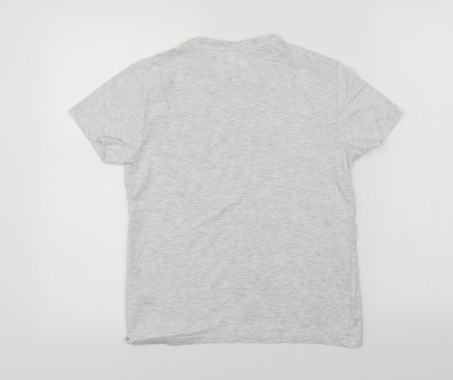 Marks and Spencer  Boys Grey Houndstooth  Basic T-Shirt Size 10-11 Years