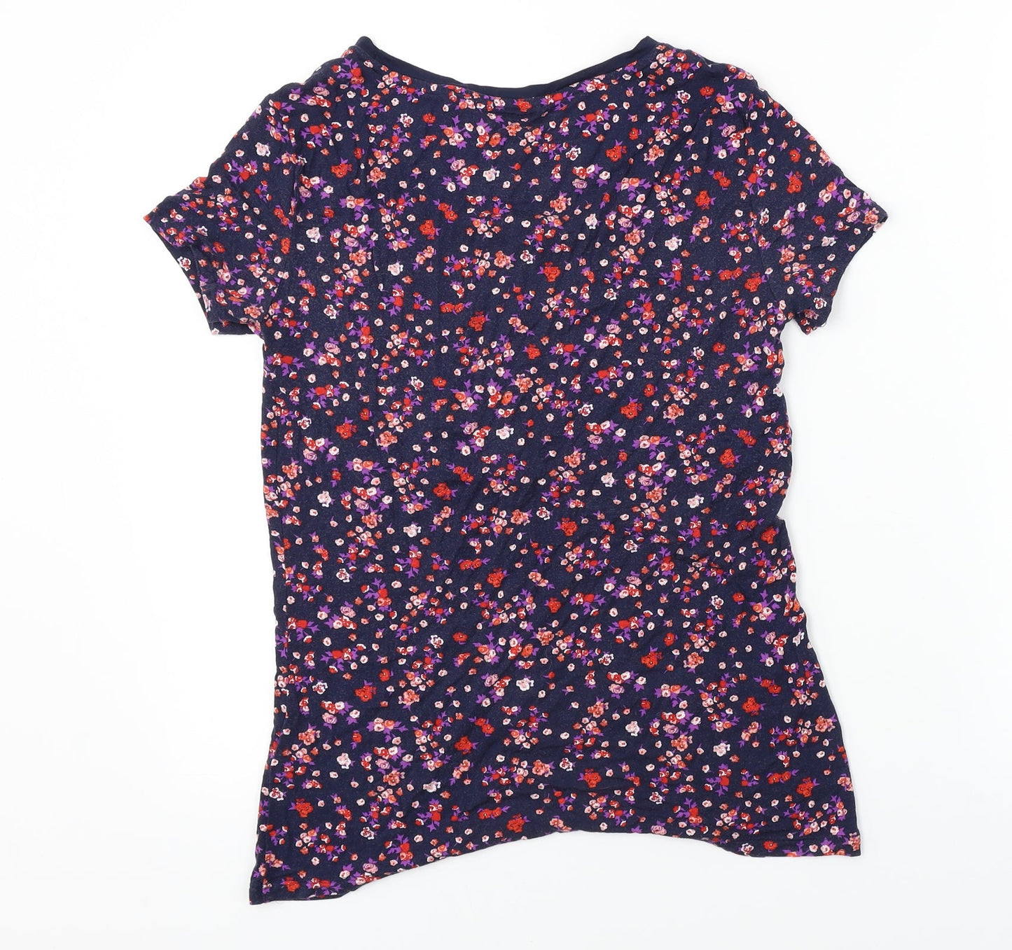 Sleep well  Womens Black Floral  Basic T-Shirt Size 10