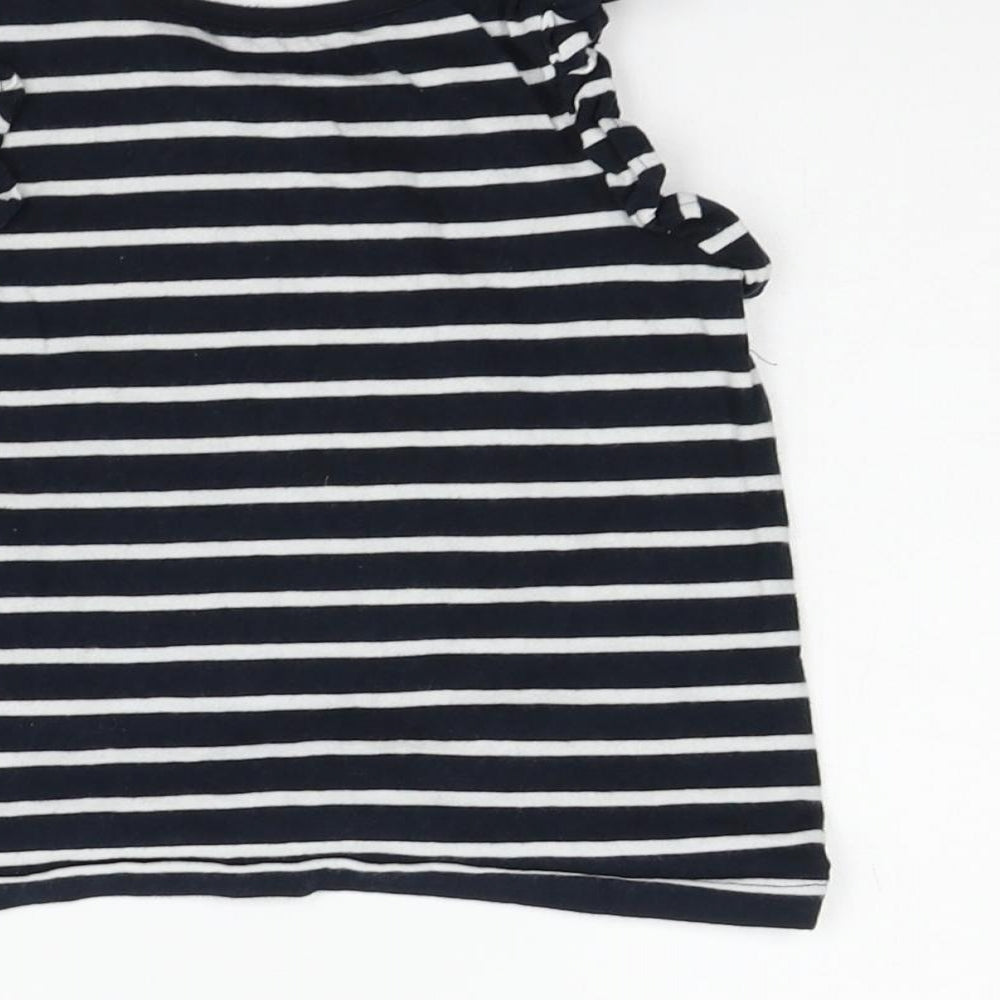 NEXT Boys Black Striped  Basic Tank Size 12-18 Months