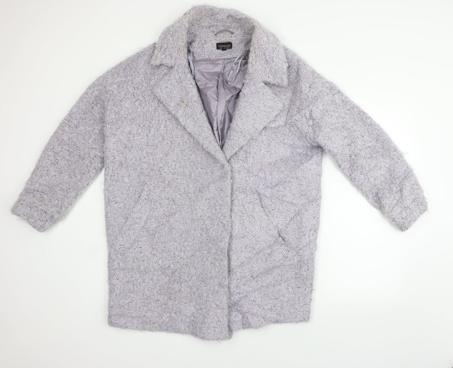 Topshop Womens Purple   Jacket Coat Size 12  - washable marks