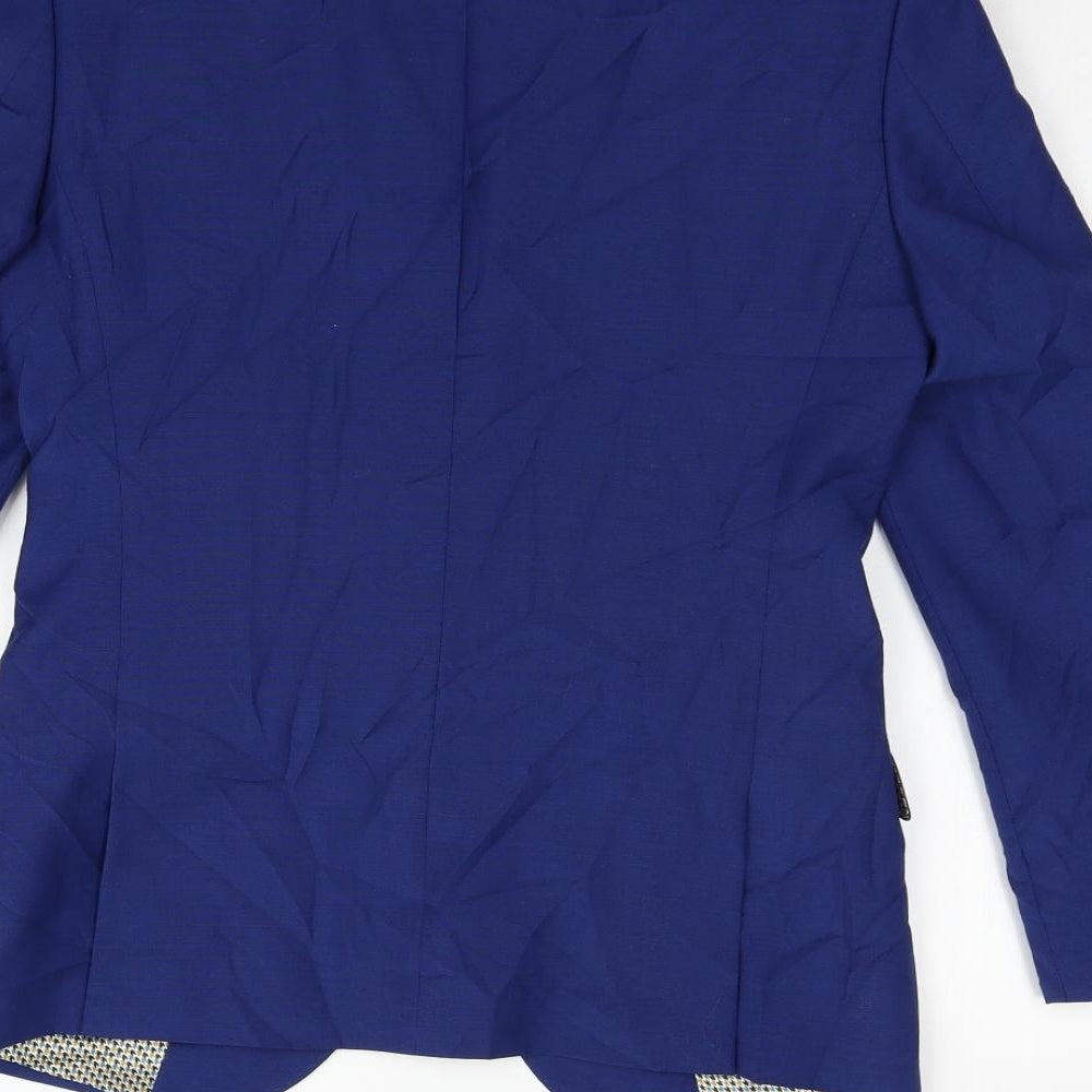 Preworn Womens Blue   Jacket Blazer Size 36 L36 in