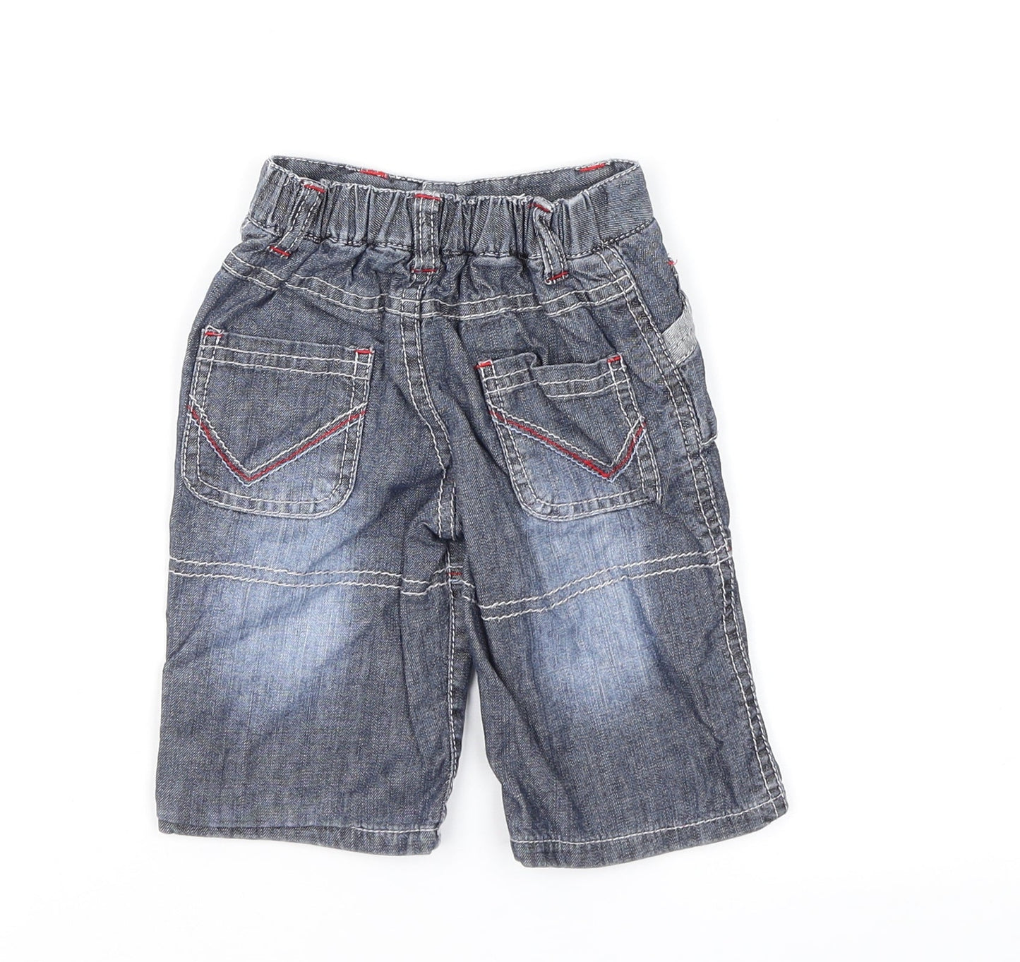 Disney Boys Blue  Denim Cargo Jeans Size 0-3 Months  - Cars