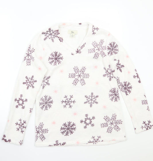 Lover to lounge Womens White   Pullover Jumper Size S