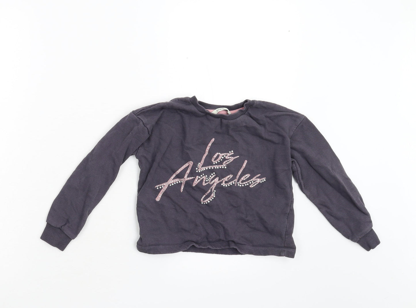 George Girls Grey   Pullover Sweatshirt Size 6-7 Years