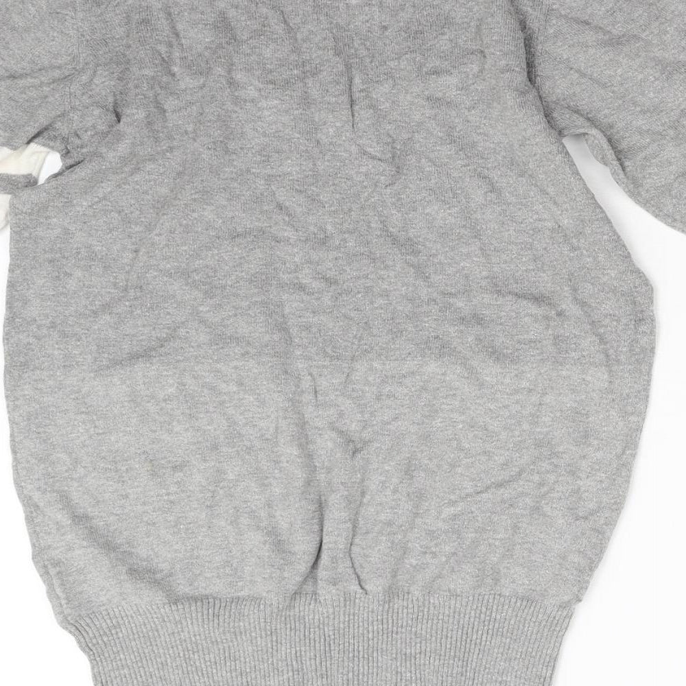 Nababi Womens Grey  Knit Pullover Jumper Size M