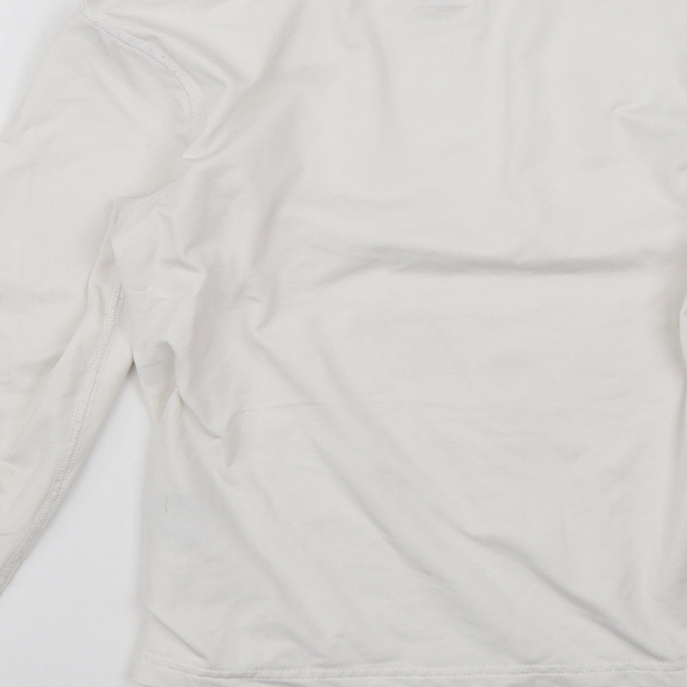 Crane Girls White   Pullover Jumper Size 9-10 Years