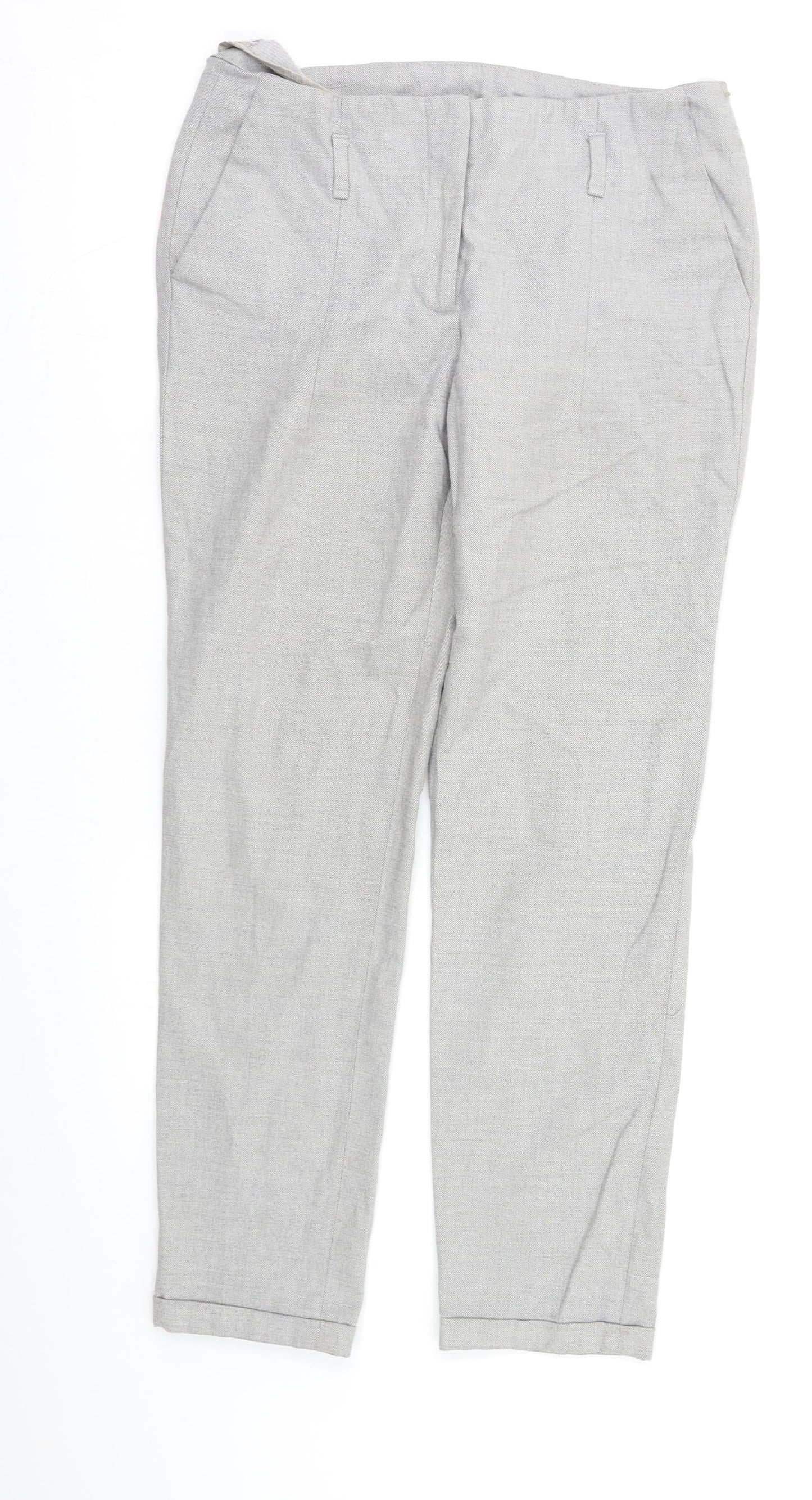 Zara Womens Grey   Dress Pants Trousers Size M L25 in