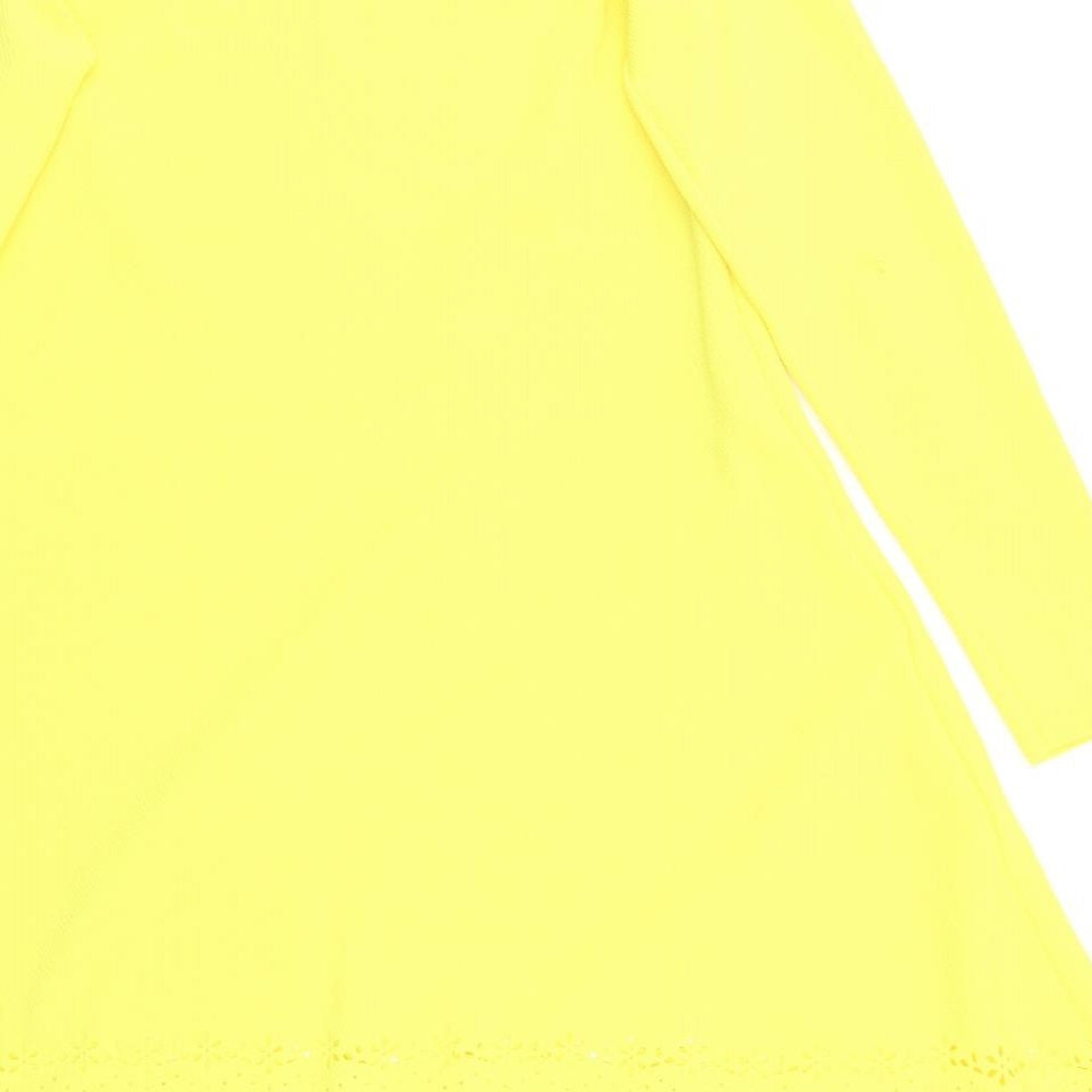 Miss Look Womens Yellow   A-Line  Size S