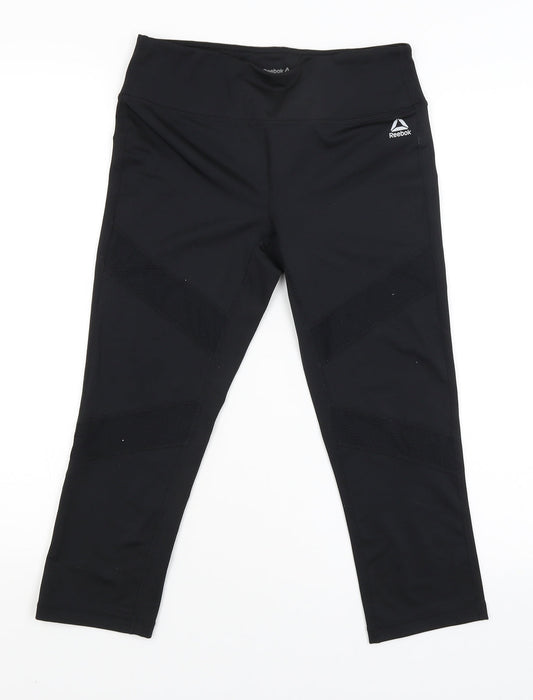 Reebok Womens Black   Jogger Trousers Size S L20 in