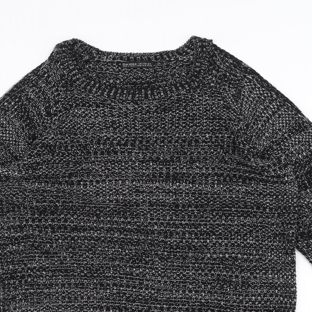 Bershka Womens Black   Pullover Jumper Size M