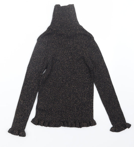 Marks and Spencer Girls Black   Pullover Jumper Size 9-10 Years