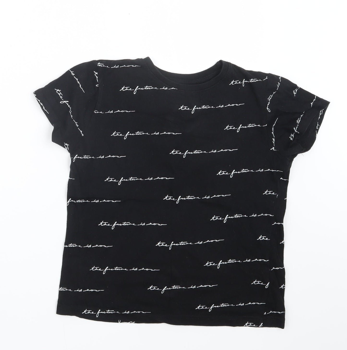 Primark Boys Black   Basic T-Shirt Size 8-9 Years