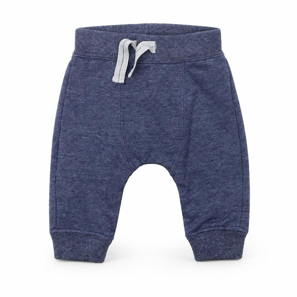 Front view of F&F Baby Blue Jogger Trousers, size 0-3, Months
