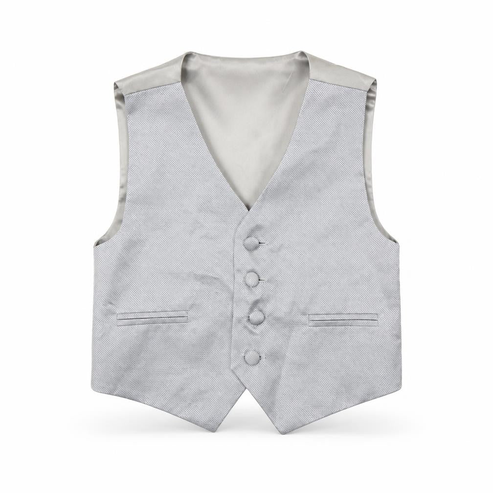 Front view of RJR.John Rocha boys’ grey jacket waistcoat, size 4, years