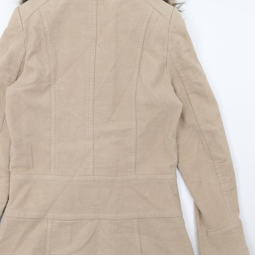 NEXT Womens Beige   Overcoat Coat Size 10