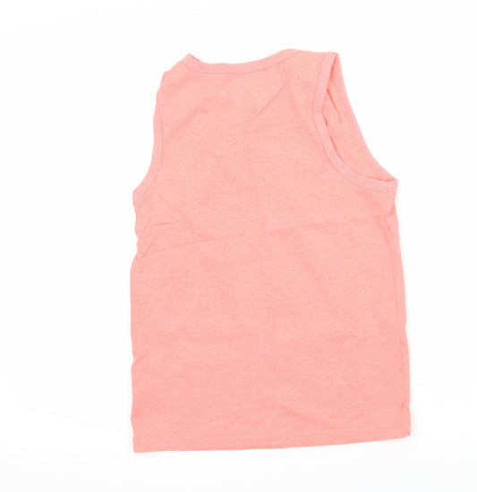 NEXTq Boys Pink  Jersey Basic Tank Size 10 Years