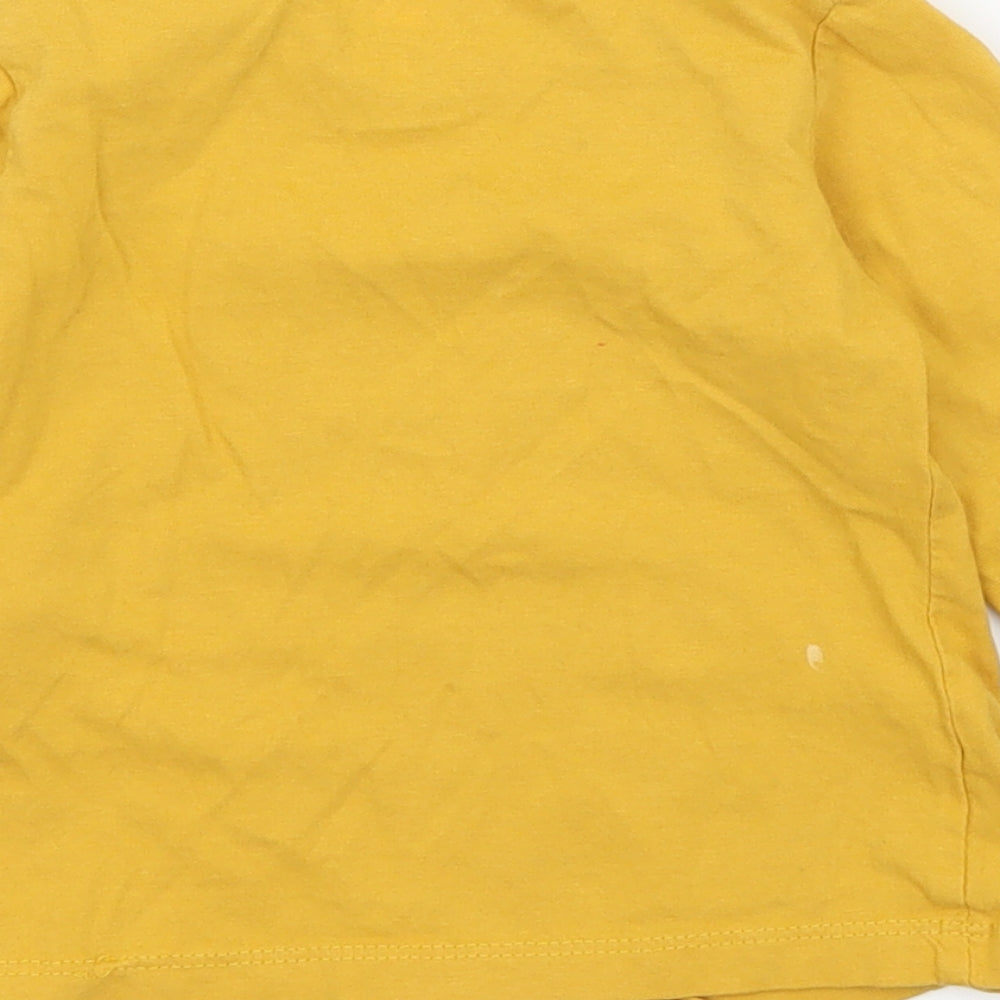 BS Boys Yellow  Jersey Basic T-Shirt Size 9-12 Months