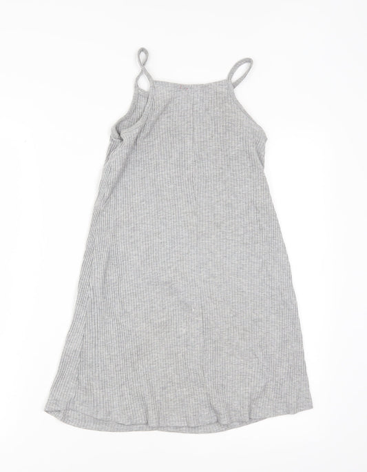 Young Dimension Girls Grey   T-Shirt Dress  Size 8-9 Years