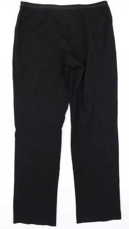 Marks & Spencer Womens Black   Rain Trousers Trousers Size 12 L27 in