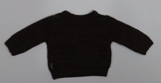 Nutmeg Baby Brown   Pullover Jumper Size 0-3 Months  - SMILE