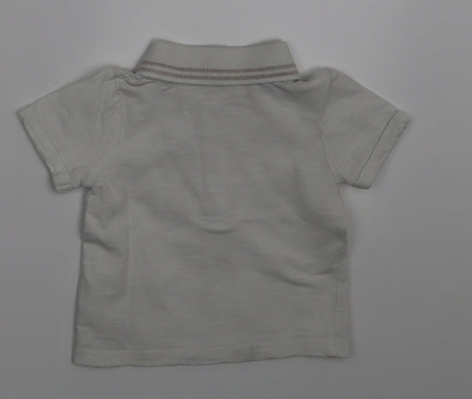 George Boys Ivory   Pullover Polo Size 0-3 Months