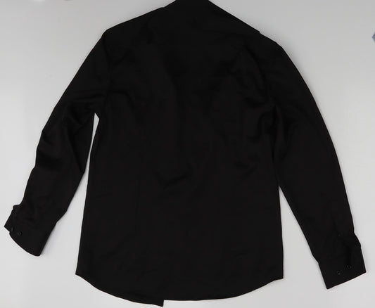 Preworn Womens Black   Basic Button-Up Size 12