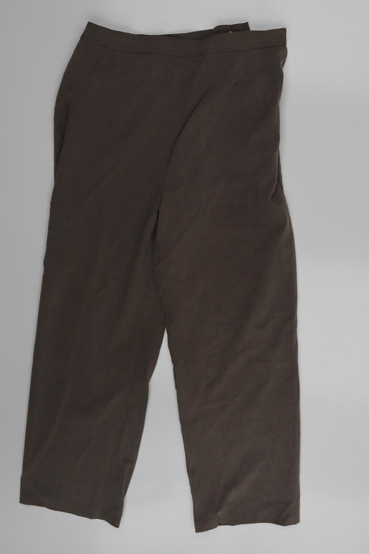 Sarah Hamilton   Womens Brown   Trousers  Size 16 L24 in