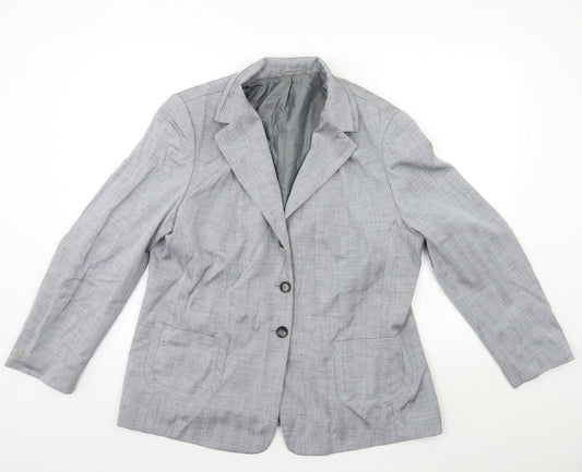 Preworn Womens Grey   Jacket Blazer Size 20