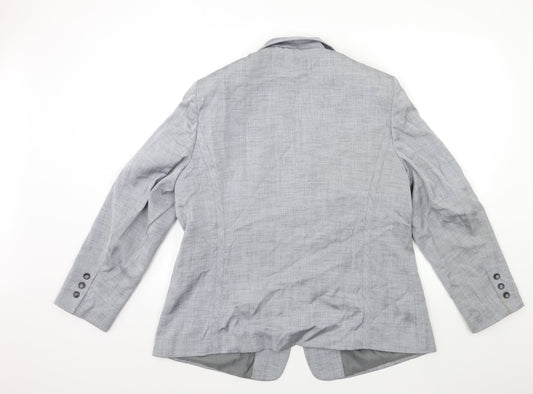 Preworn Womens Grey   Jacket Blazer Size 20