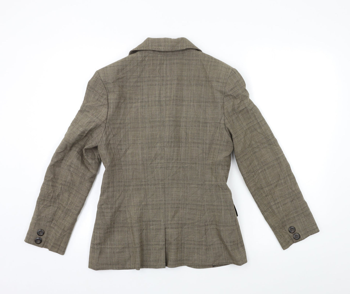 NEXT Womens Brown Check  Jacket Blazer Size 10