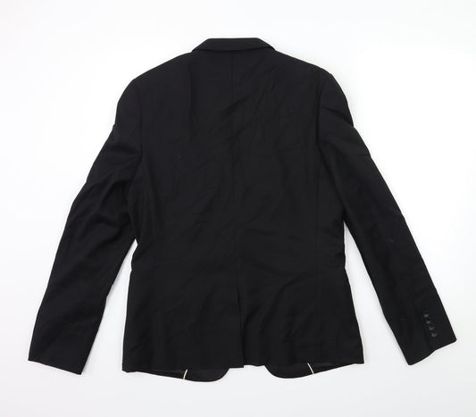 Topman Mens Black   Jacket Suit Jacket Size 40
