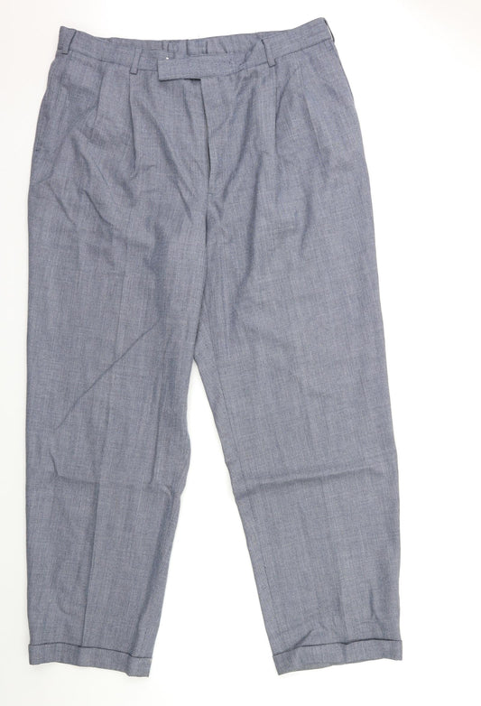 Preworn Womens Grey  Rayon Trousers  Size 38 in L32 in