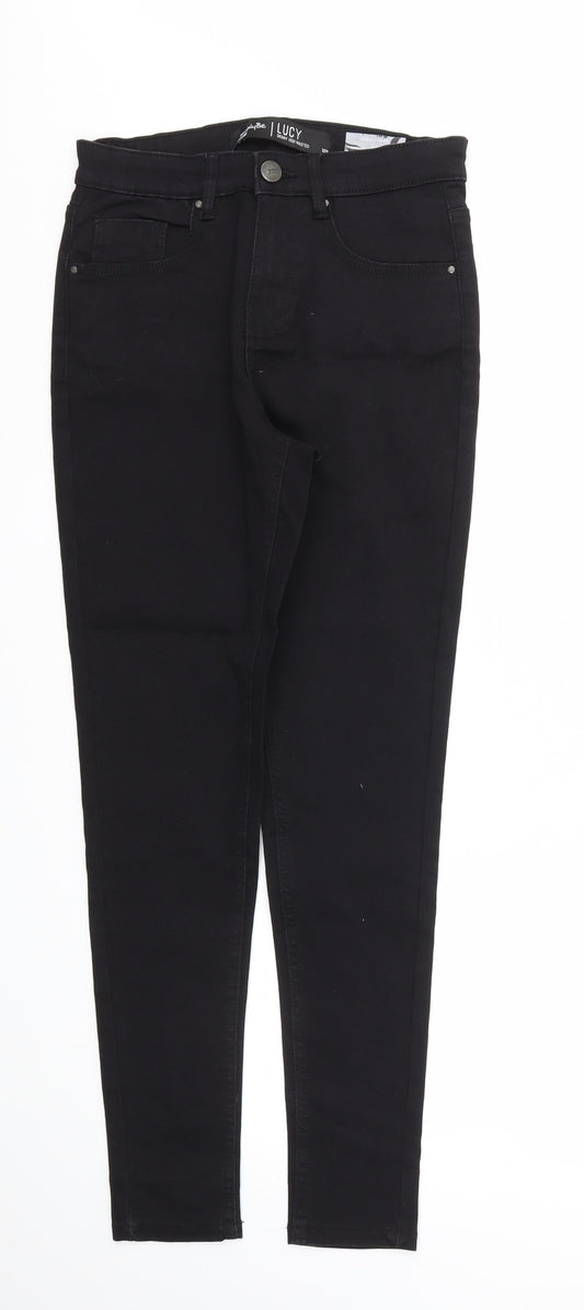 Lucy Womens Black   Skinny Jeans Size 12 L27 in