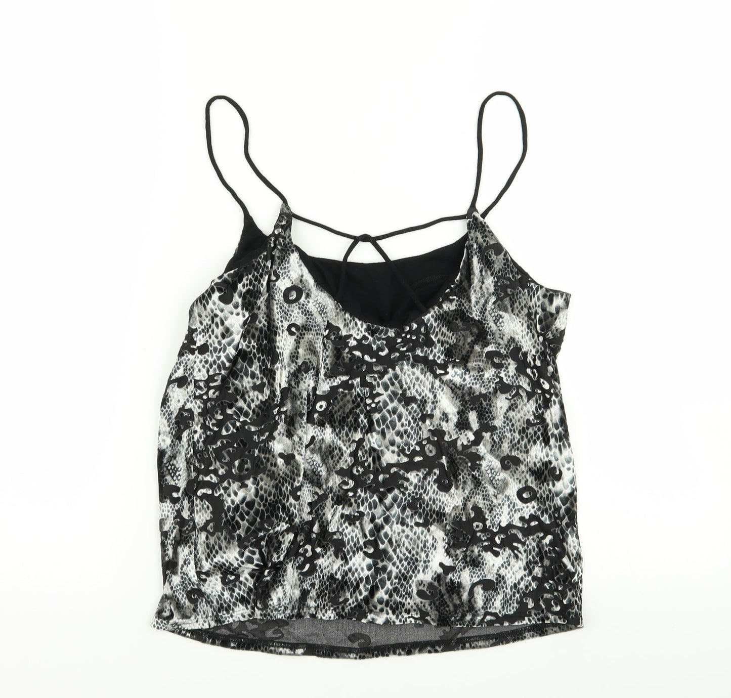 Topshop Womens Multicoloured Animal Print  Basic Tank Size 10