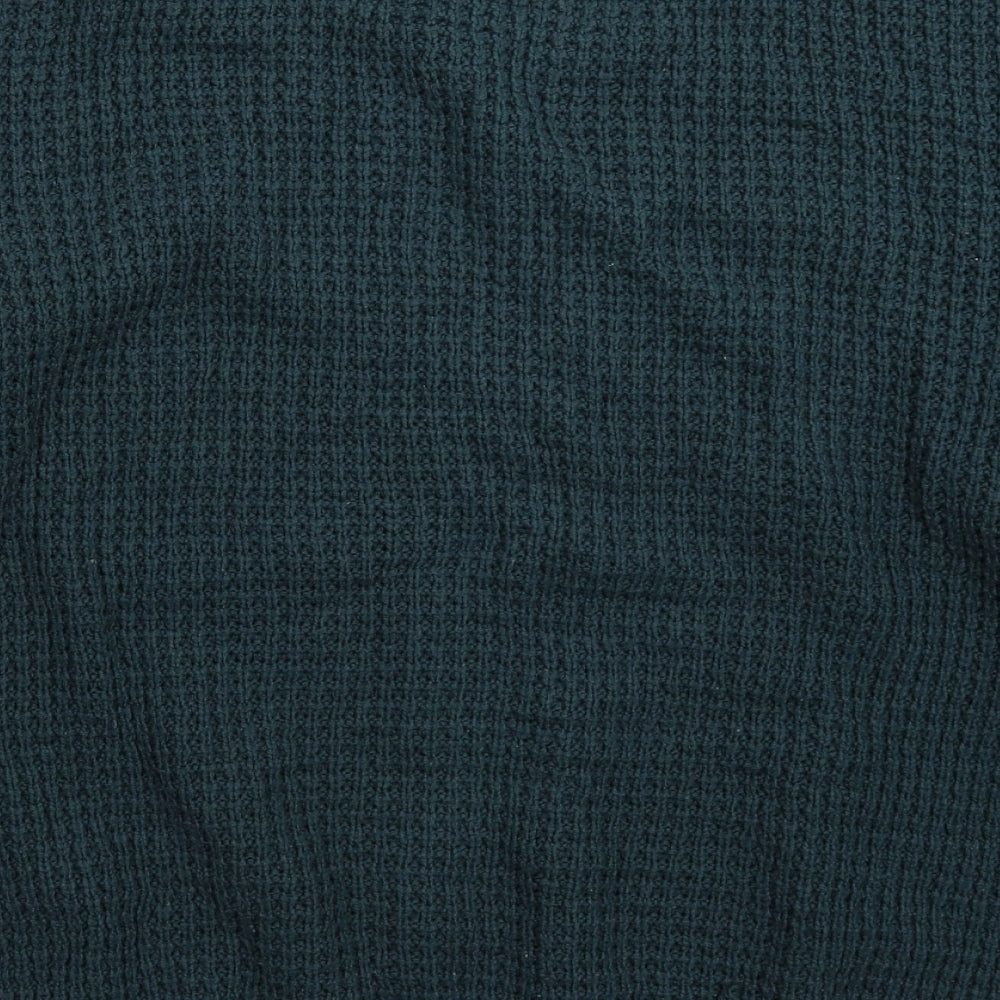 Topshop Womens Green  Knit Pullover Jumper Size 12