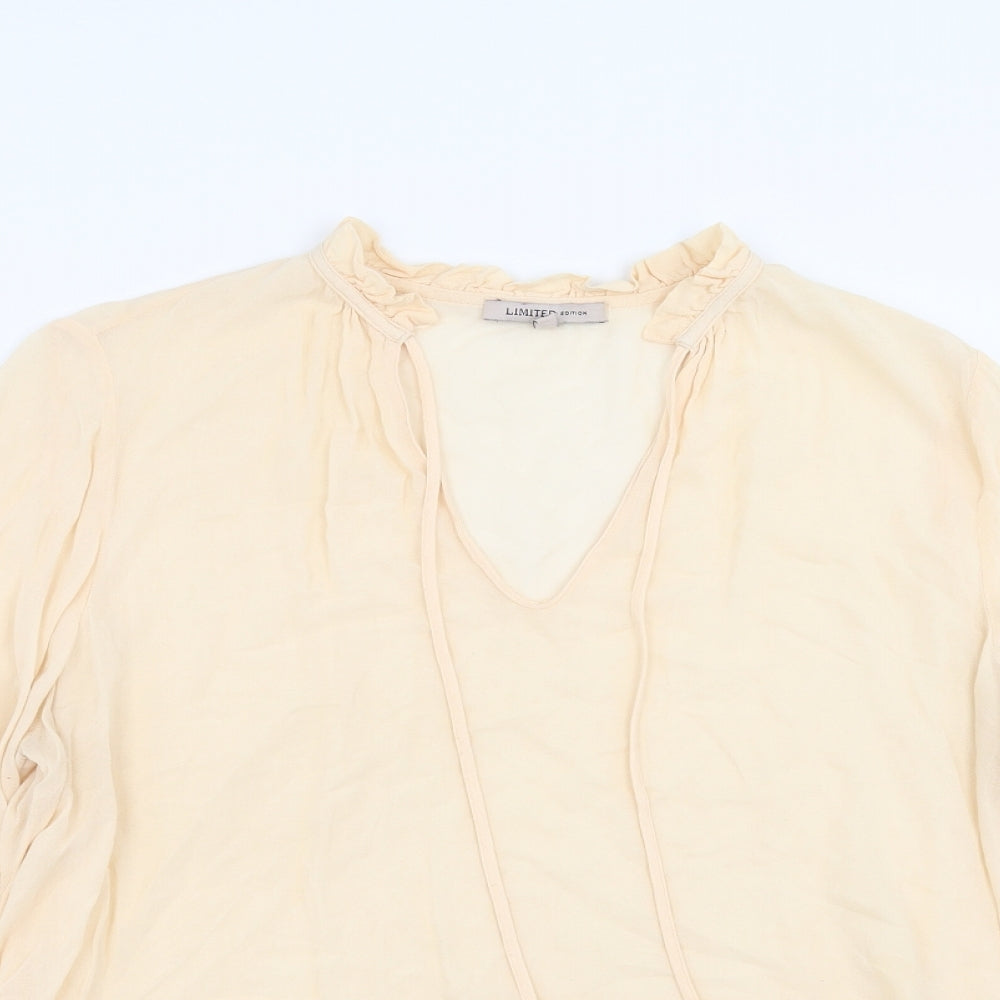 Marks and Spencer Womens Orange   Basic Blouse Size 12  - Peach colour