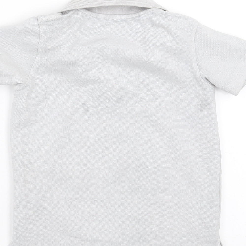 Marks and Spencer Boys Grey   Basic Polo Size 4-5 Years