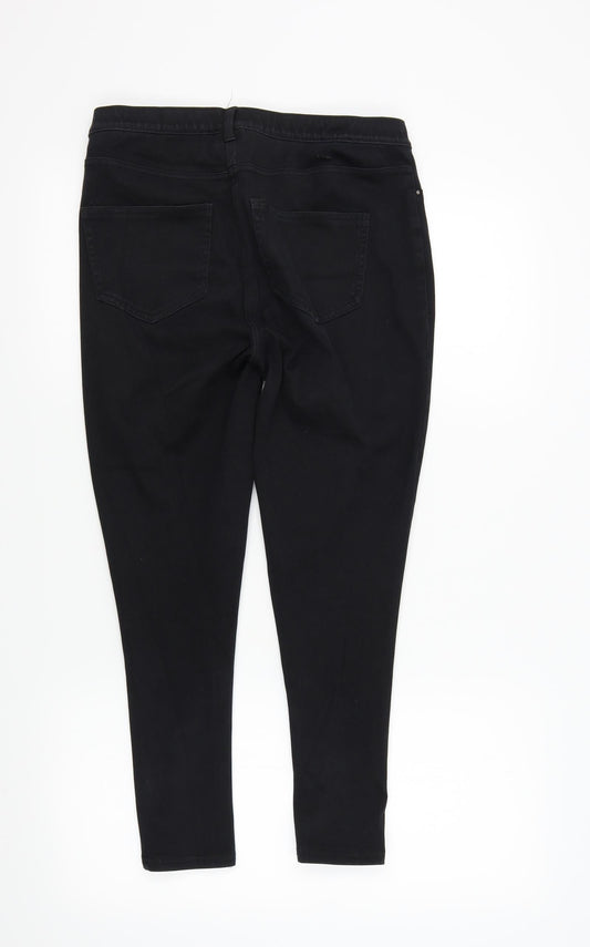 NEXT Womens Black   Skinny Jeans Size 12 L24 in