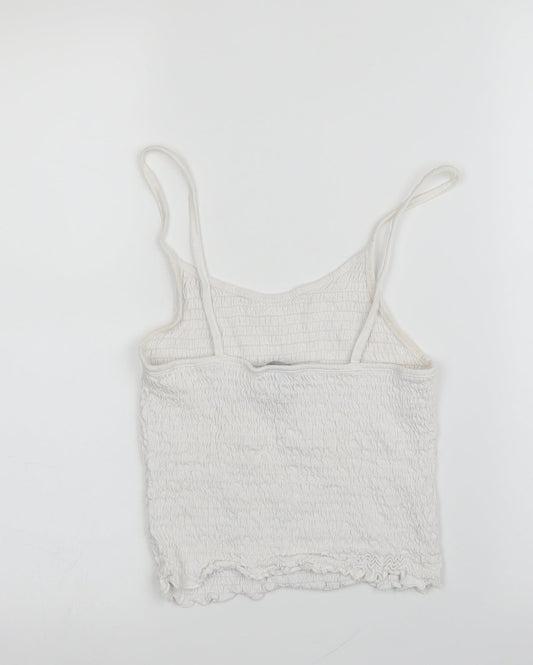 New Look Womens White   Camisole Blouse Size 10