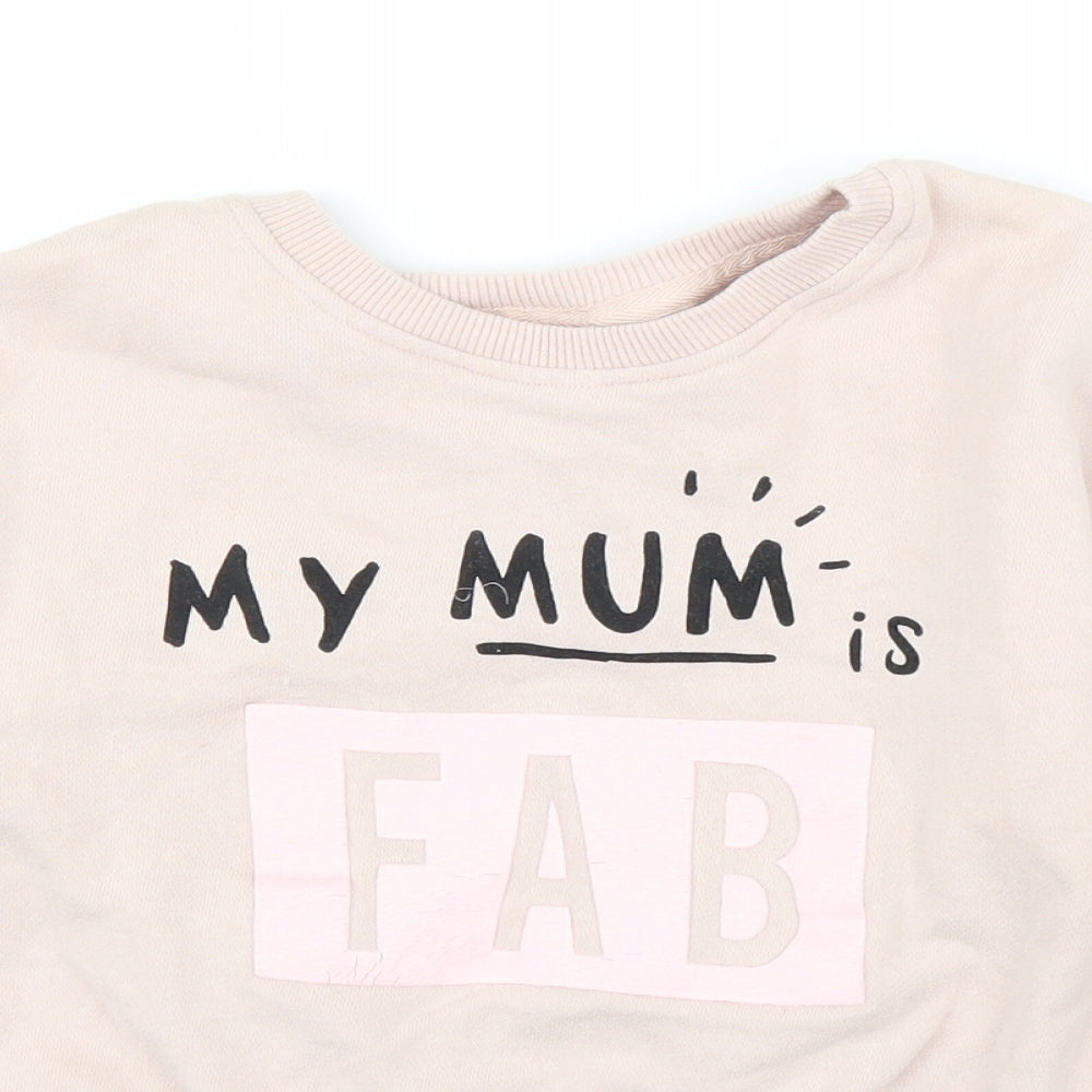 NEXT Girls Pink   Pullover Jumper Size 7 Years